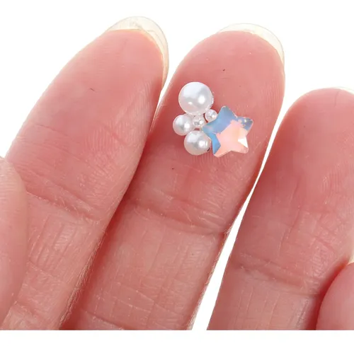 30 Unidades De Amuletos Para Uñas, Decoración De Uñas, Perla