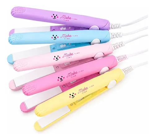 Planchita Mini Make Time Rosa Cerámica Turmalina Para Viaje