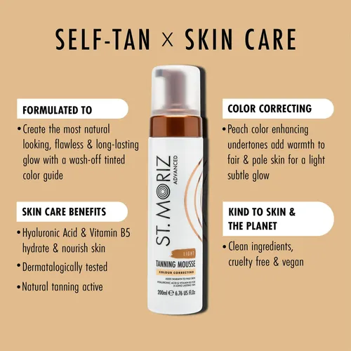 Mousse Correctora De Color Avanzada Self Tanner St. Moriz, 2