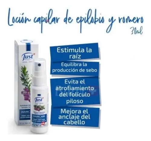 Loción Capilar Con Epilobio Y Romero Swiss Just
