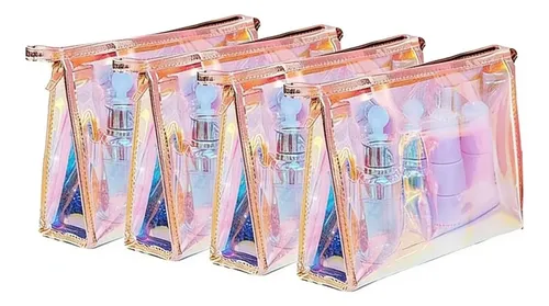 4 Bolsas De Maquillaje Holográficas, Bolsa De Maquillaje