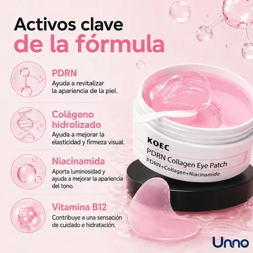 Parches Ojos Colágeno Koec Pdrn Hidrogel Anti Ojeras X60und