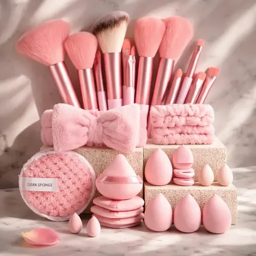 Set De Maquillaje Beige Hipoalergénico General 40 Pzas