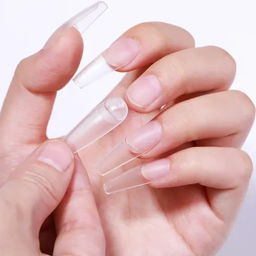 Uñas Postizas Naturales 100 Unidades Manicuria Manos Diseños