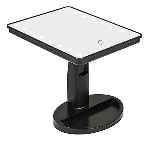 Espejo De Tocador Iluminado Kookin Con 16 Luces Led Negro