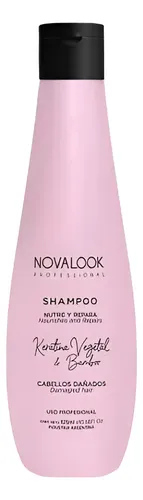 Shampoo Keratina Y Bamboo Nutre Repara 325ml Novalook