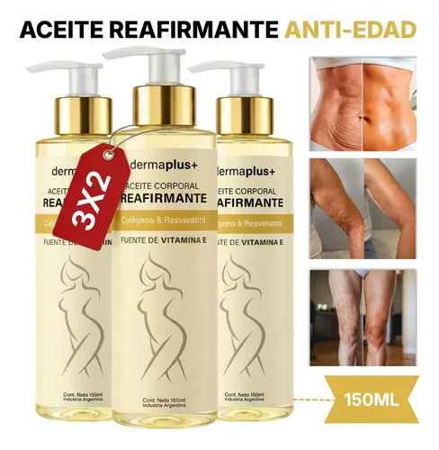 Aceite Corporal Reafirmante 3×2 Colágeno Y Resveratrol 150ml Almendras
