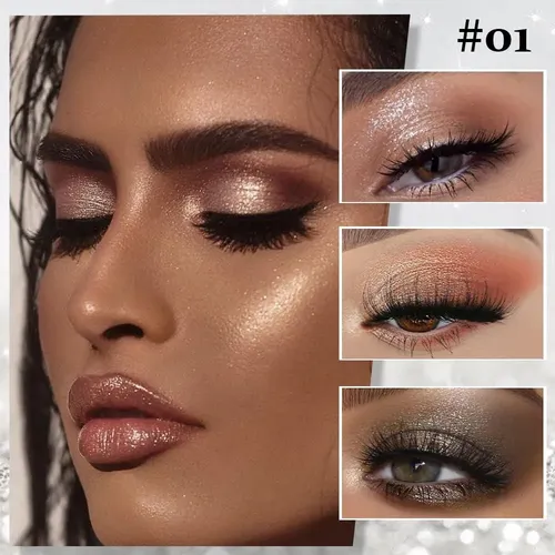 Paleta De Sombras Feicuiyun 4 Colores Pearl White, Light