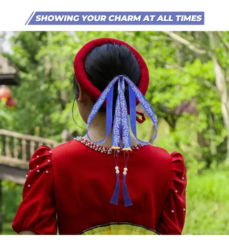 1 Par De Accesorios Chinos Para El Cabello Hanfu, Cintas Par