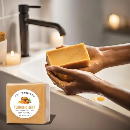 Limpiador Facial Y Corporal Soap Bar Dr. Turmeric, 3 X 100 G