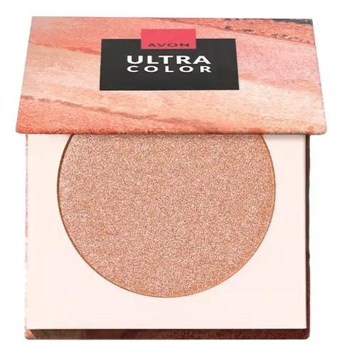 Polvo Compacto Facial Iluminador Ultra Color Avon Rose Gold