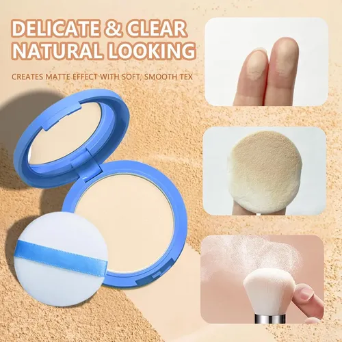 Polvo Compacto Control De Grasa Naissiya Beige Natural