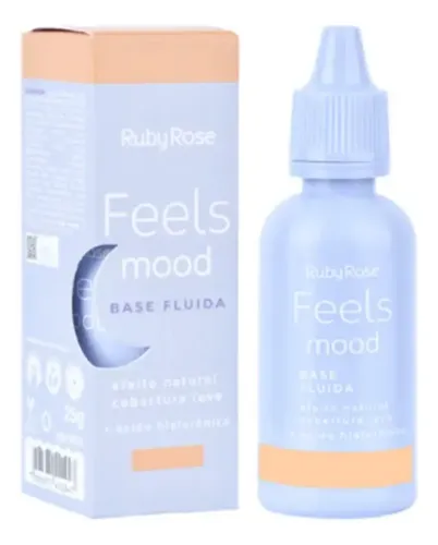 Base Fluida Cobertura Media Feels Mood Ruby Rose Tono MC56- Tono 10