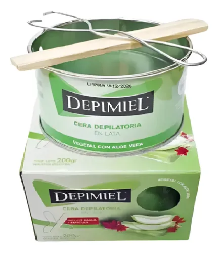 Depimiel Cera Depilatoria Vegetal Aloe Vera Lata X 200gr.