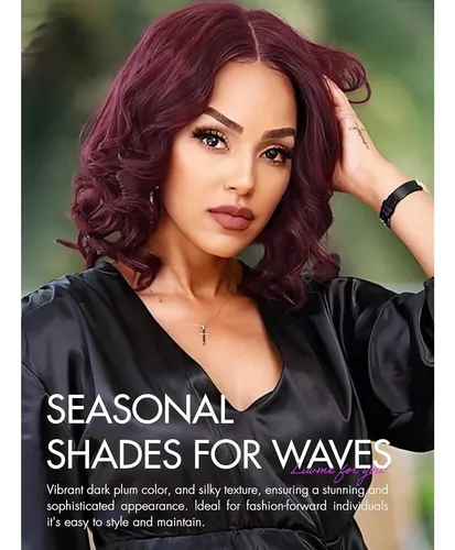 Peluca Humana Luvme 10 Burgundy 99j Hd Lace Closure