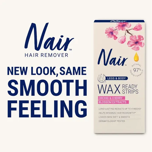 Nair Hair Remover Wax Ready Tiras Para Piernas Y Cuerpo, No