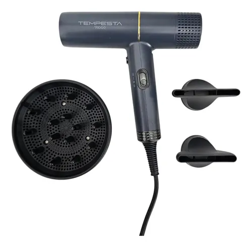 Secador de Pelo Tempesta 2300W Gris Oscuro Motor Brushless Anti Frizz