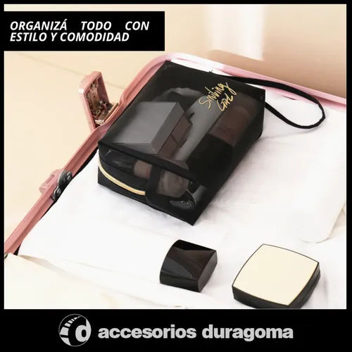 Pack X3 Organizador Cosmeticos Neceser Viaje Maquillaje