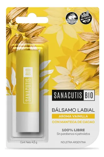 Sanacutis Bálsamo Labial Vainilla X 4.5g – Manteca De Cacao