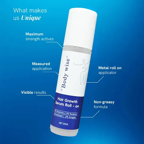 Sérum En Rollo Bodywise Para El Crecimiento Del Cabello, 25