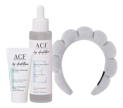 Set Exfoliante + Máscara Reparadora + Vincha Acf By Dadatina