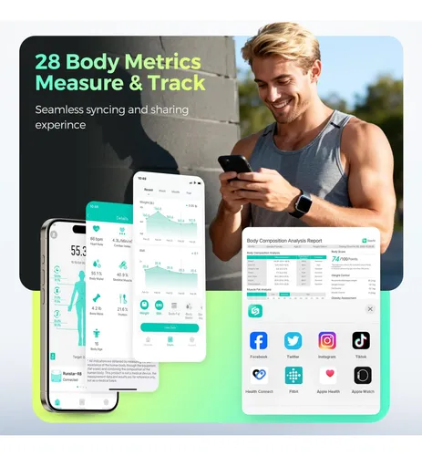 Báscula De Baño Digital Runstar Smart Scale Con Composición