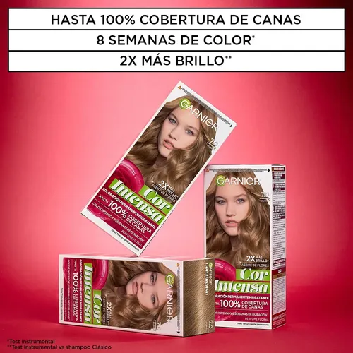 Kit Tintura Permanente Cor Intensa Tono 7.0 Rubio Garnier