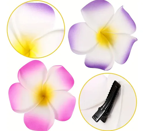 Set De 24 Broches Con Flores Hawaianas, Pinzas Para El Pelo