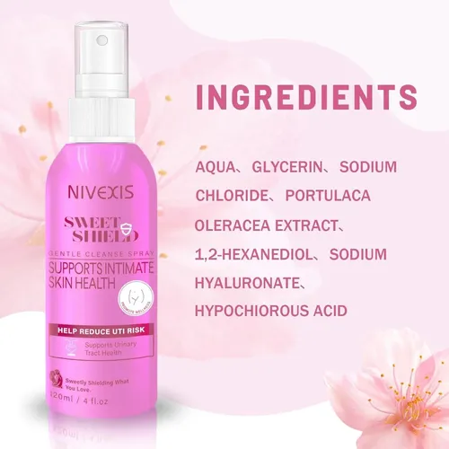 Spray Íntimo Femenino Nivexis 118ml Control Olor Y