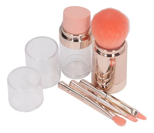 Esponja De Maquillaje 5 En 1, Brocha Holgada, Color Oro Rosa