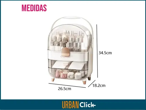 Organizador Porta Cosméticos Cajones Maquillaje Orden