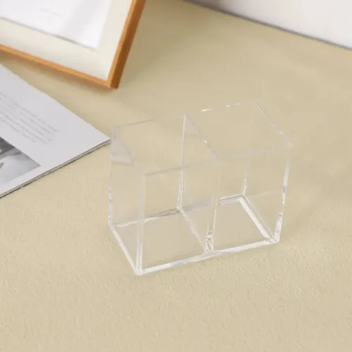 Soporte Acrílico Transparente Para Maquillaje, Bolígrafos, L