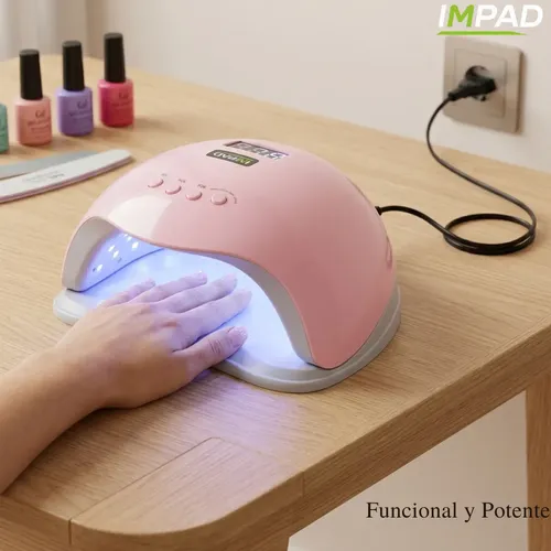 Cabina Secador De Uñas Led Uv 48w Con Sensor Reloj Digital