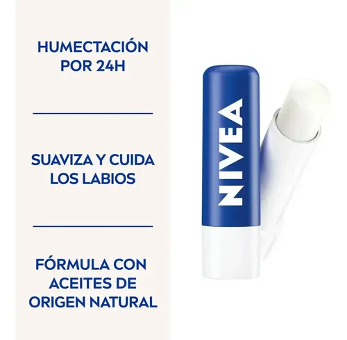 Protector Labial Humectante Nivea 4,8g X3 Un