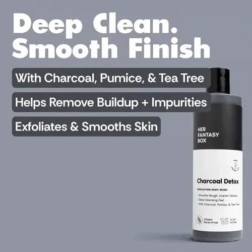 Gel Exfoliante Corporal Detox Con Carbón Activado Her Fantas