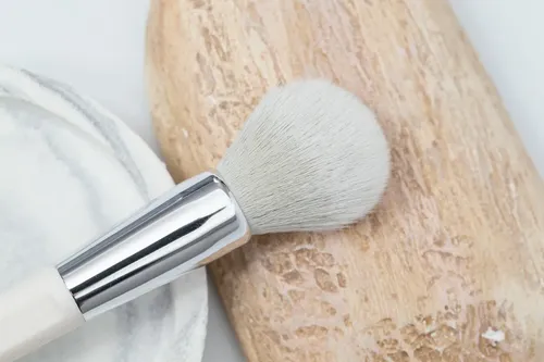 Brocha Cetro Rubor Paris Night Polvo Maquillaje Blanco