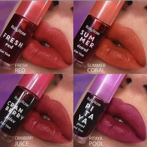 Gel Tint Ruby Rose Tinta Labial Hialuronico D-phantenol Color Summer Coral