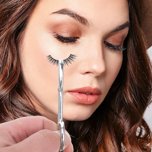 Pinzas Metalicas Para Cejas Y Vello Facial Plateadas