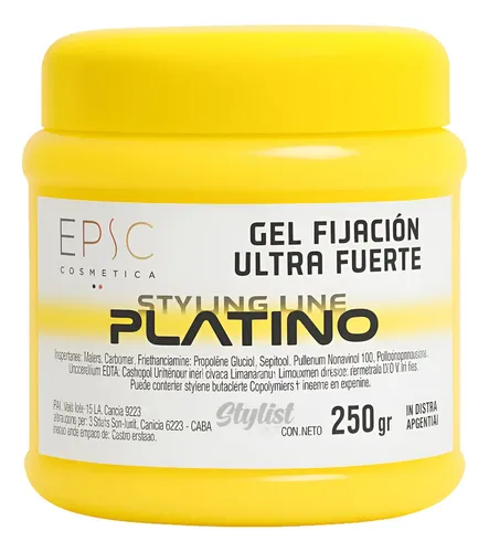 Gel Epic Platino Fijación Ultra Fuerte 250gr