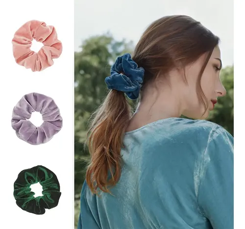 Cintas Para El Pelo Scrunchies Yanwenx De Terciopelo Suave Y