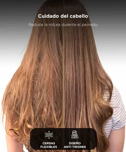 Cepillo De Pelo Care By Gadnic Desenredante Antitirones Diseño Ventilado Para Cabello Humedo Seco