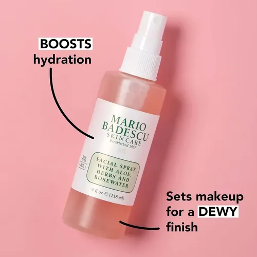 Loción Hidratante Facial Mario Badescu Rosewater Aloe Para Todo Tipo De Piel 118ml
