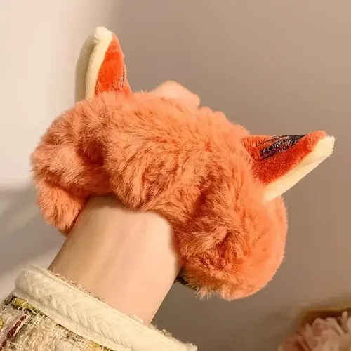Scrunchies Conejo Zorro Lazo Kawaii 2uds Tipo01