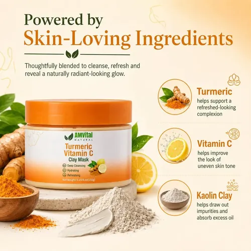 Vitamin C Clay Mask With Kaolin & Bentonite Clay, 5.29 Oz
