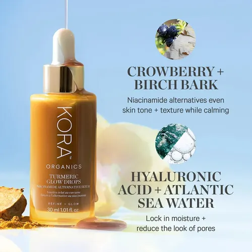 Sérum Facial Kora Organics Turmeric Glow Drops Todo Tipo De Piel Día/noche