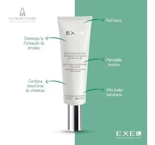 Gel Contorno De Ojos Con Uniesferas Exel X 30 Ml Tipo de piel Normal