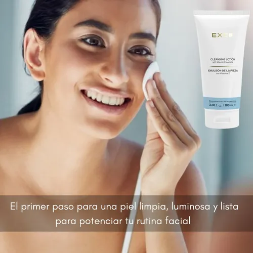 Emulsion Limpieza Facial Exel Vit E Parpados Labios 100ml