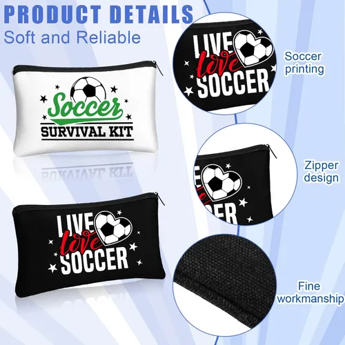 Sweetude 18 Piezas De Regalos De Fútbol Bolsa De Maquillaje