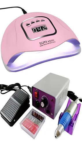 Kit Cabina Sun X5 Max Uv/led 110w + Torno Profesional Pedal