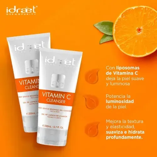 Rutina Skincare Antiage Vitamina C Manchas Piel Mixta Idraet